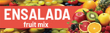 Load image into Gallery viewer, Ensalada Vinyl Sticker Aguas Frescas Vitrolero sticker Fruit Mix Sticker Water Jar decal 3x10in
