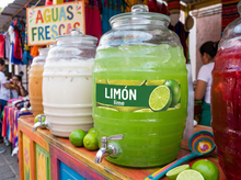 Load image into Gallery viewer, Limon Vinyl Sticker Aguas Frescas Vitrolero sticker Lime Sticker Water Jar decal 3x10in
