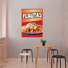 Load image into Gallery viewer, Flautas Decal Window Sticker Mexican Food Truck Sign Concession Vinyl Restaurant Comida Mexicana #2
