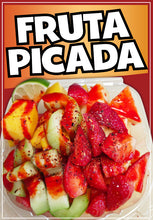Load image into Gallery viewer, Fruta Picada Sticker Window Decal Truck Concession Vinyl Restaurant Wall poster Sticker Food Decal Fruit Signs

