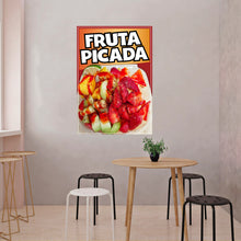 Load image into Gallery viewer, Fruta Picada Sticker Window Decal Truck Concession Vinyl Restaurant Wall poster Sticker Food Decal Fruit Signs
