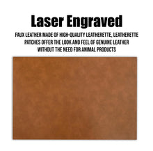 Load image into Gallery viewer, Guanajuato Faux Leather Patch - Brown Leather Iron-On for Jackets, Vests Aguilar Mexican Flag Eagle Aguilar Mexicana GTO 2.5"
