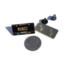 Load image into Gallery viewer, Munoz Pin For Caps And Clothing Enamel Badge Mexican Flag Pin Muñoz Mexico Pin
