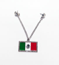 Load image into Gallery viewer, Mexico Flag Pin Chain For Caps And Clothing Enamel Badge Mexican Flag Brooches backpack Embellishments Mexicano
