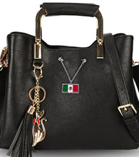 Load image into Gallery viewer, Mexico Flag Pin Chain For Caps And Clothing Enamel Badge Mexican Flag Brooches backpack Embellishments Mexicano
