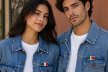 Load image into Gallery viewer, Mexico Flag Pin Chain For Caps And Clothing Enamel Badge Mexican Flag Brooches backpack Embellishments Mexicano
