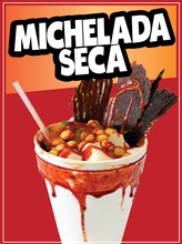 Load image into Gallery viewer, Michelada Seca Decal Window Sticker Mexican Food Truck Concession Vinyl Restaurant Mexican drink Image Sticker (Copy)
