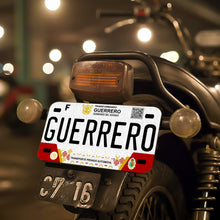 Load image into Gallery viewer, Guerrero Mexico Car Plate Aluminum License Plate Mexican Mexico GRO Placa de Mexico
