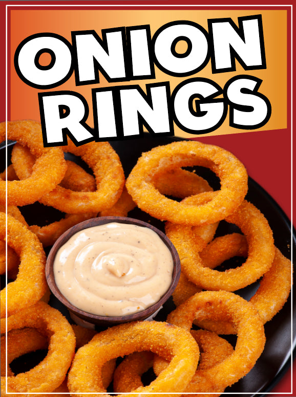 Onion Rings Sticker Window Decal Truck Concession Vinyl Restaurant Wall poster Sticker Food Decal Sign
