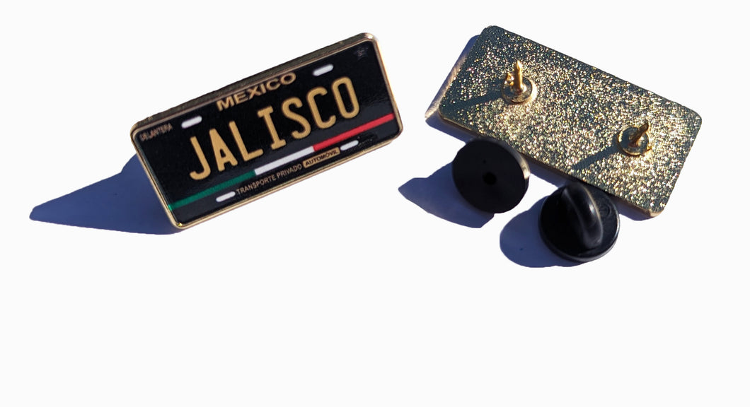 Pin Jalisco Car Plate Pin For Caps And Clothing Enamel Badge Pin JAL Mexico