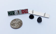 Load image into Gallery viewer, Pin Hernandez Pin For Caps And Clothing Enamel Badge Pin Hdz Mexican Letters Pin Mexican Flag Pin
