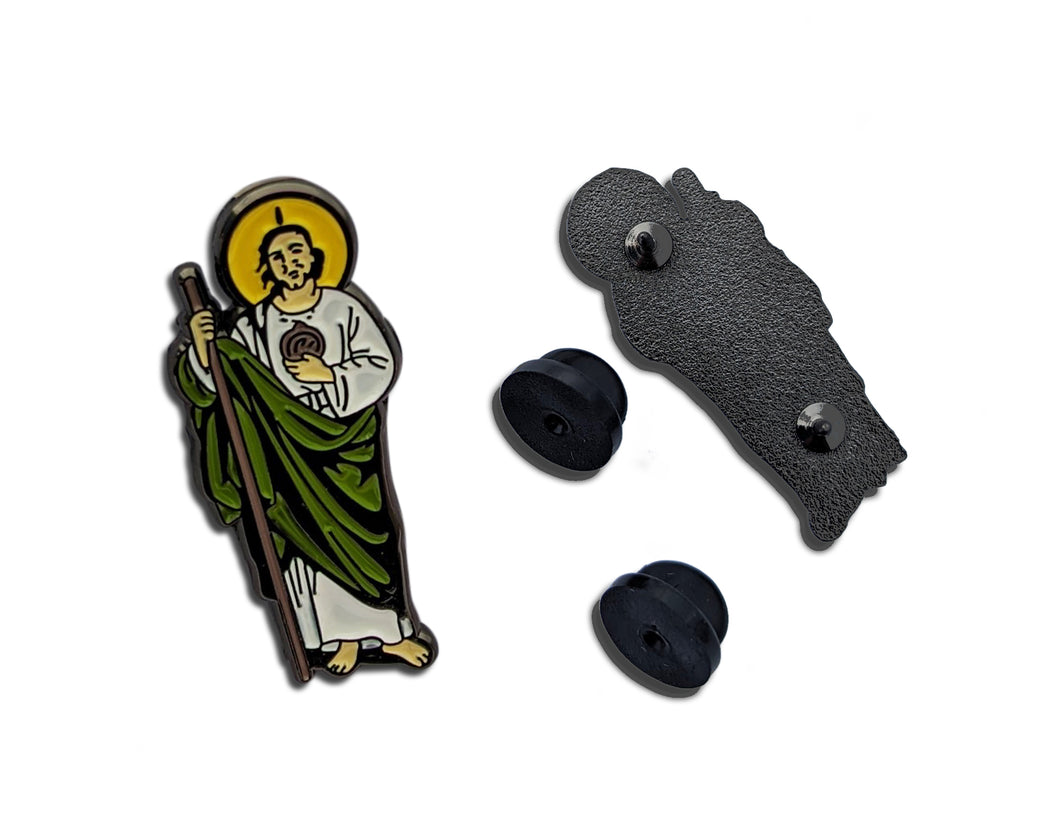 Pin St Jude Pin for Caps Clothing Enamel Badge Pin San Judas Pin For Caps And Clothing Enamel Badge Religious pin