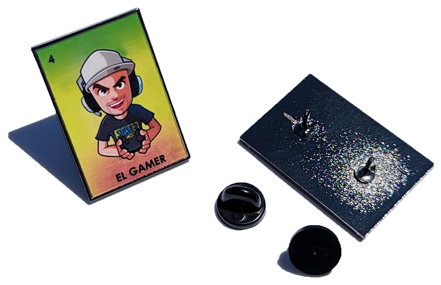 El Gamer Pin For Caps And Clothing Enamel Badge Pin Loteria Pin Mexico ...