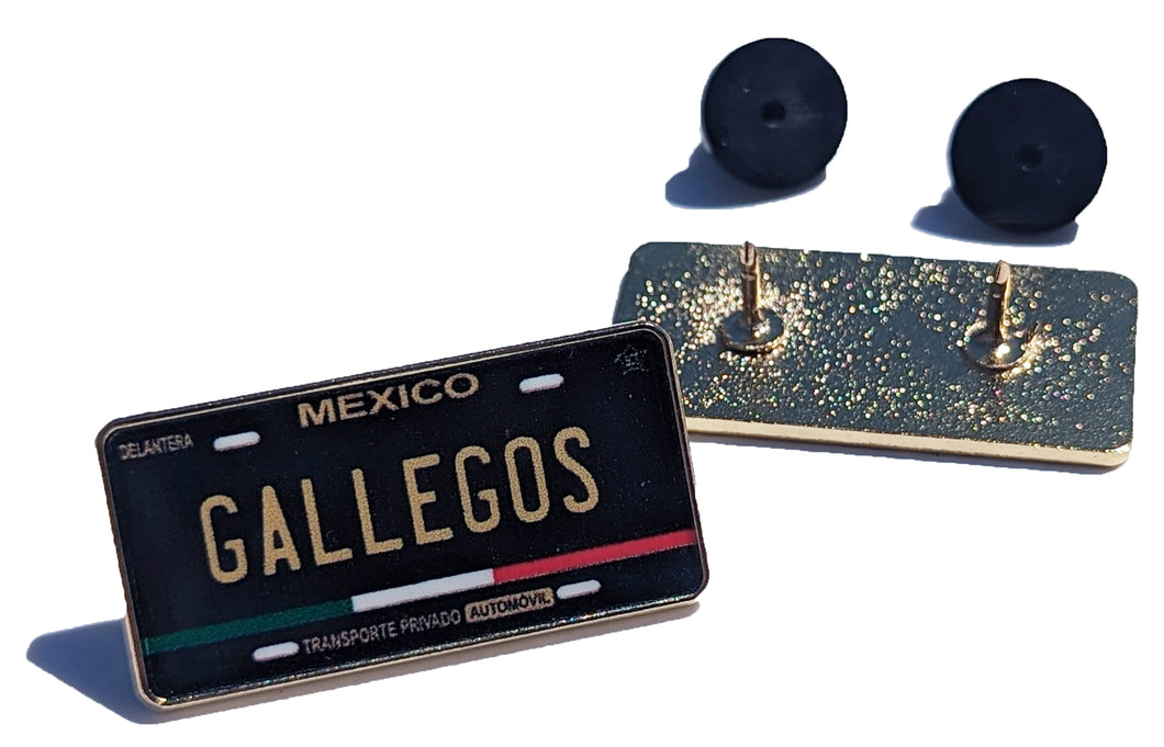 Gallegos Pin For Caps And Clothing Enamel Badge Pin Mexican Pin Mexican Flag Pin Gallegos