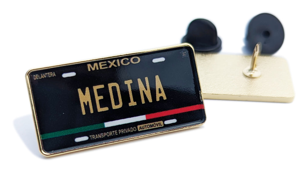 Medina Pin For Caps And Clothing Enamel Badge Pin Mexican Pin Mexican Flag Pin Medina Mexico Pin Hispanic Pin