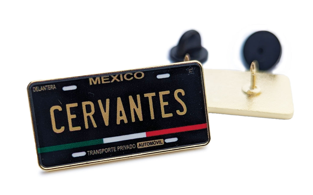 Cervantes Pin For Caps And Clothing Enamel Badge Pin Mexican Pin Mexican Flag Pin Cervantes Mexico Pin Hispanic Pin