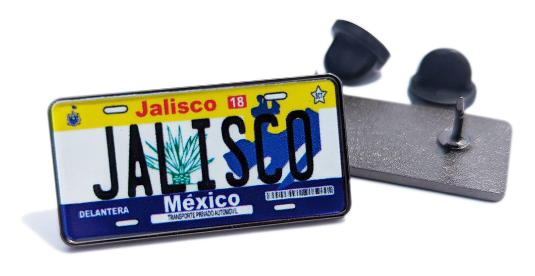 Jalisco Car Plate Pin For Caps And Clothing Enamel Badge Pin JAL Original Mexico plate Pin Mexican Pin Jalisco Pin