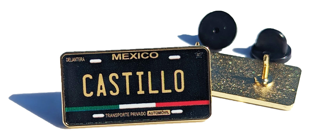 Castillo Pin For Caps And Clothing Enamel Badge Pin Mexican Pin Mexican Flag Pin Castillo Mexico Pin Hispanic Pin