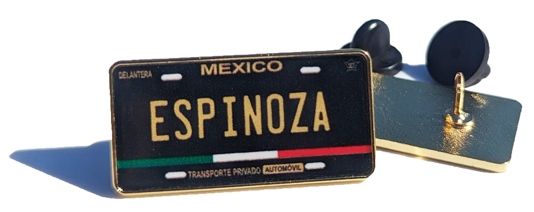 Espinoza Pin For Caps And Clothing Enamel Badge Pin Mexican Pin Mexican Flag Pin Espinoza Mexico Pin Hispanic Pin