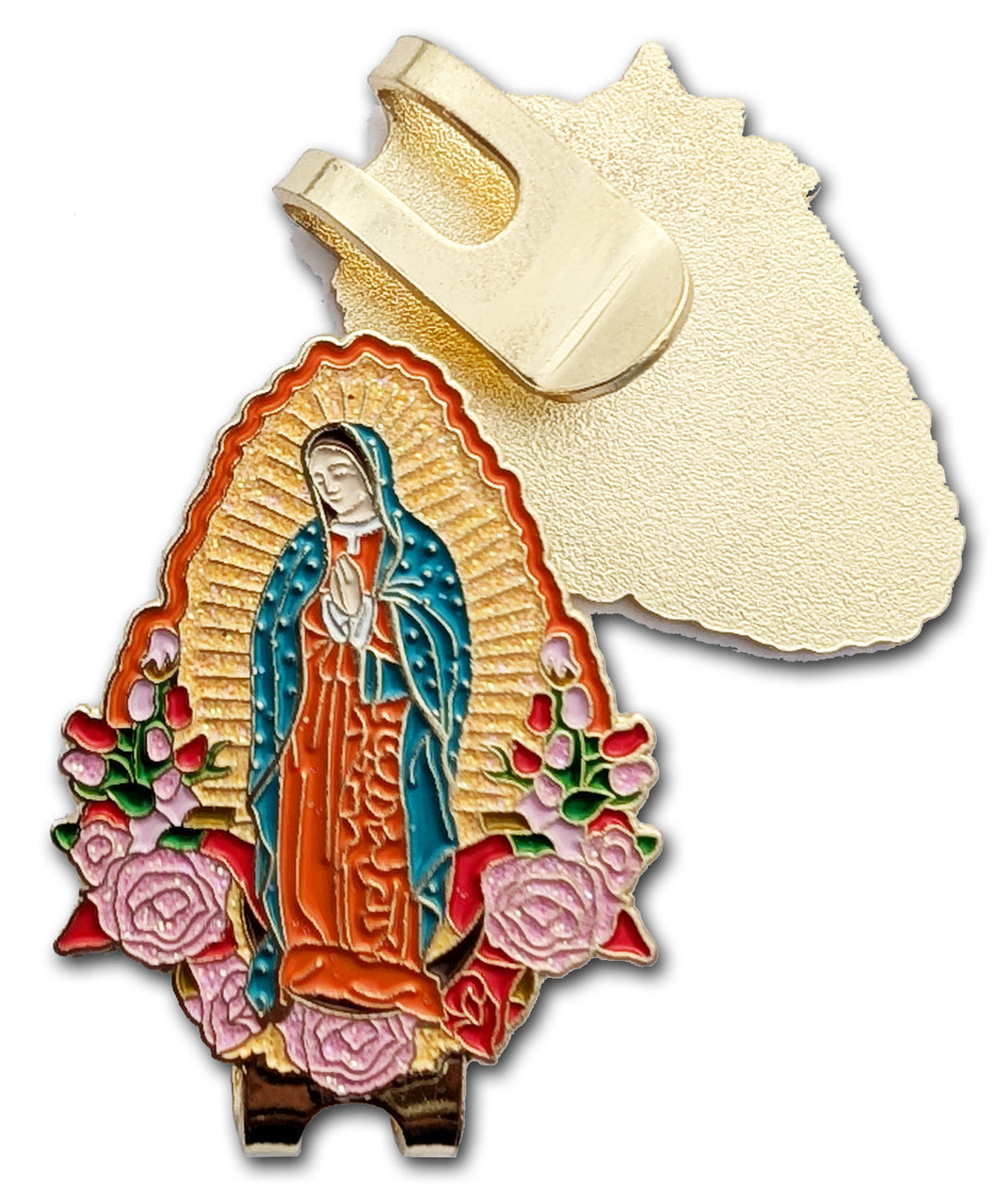 Clip VIrgen de Guadalupe Pin for Caps Clothing Enamel Badge Pin Guadalupana Pin For Caps And Clothing Enamel Badge Religious pin Virgin Mary