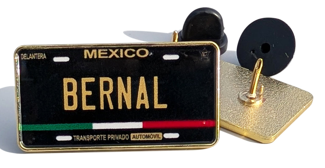 Bernal Pin For Caps And Clothing Enamel Badge Pin Mexican Pin Mexican Flag Pin Bernal Mexico Pin Hispanic Pin