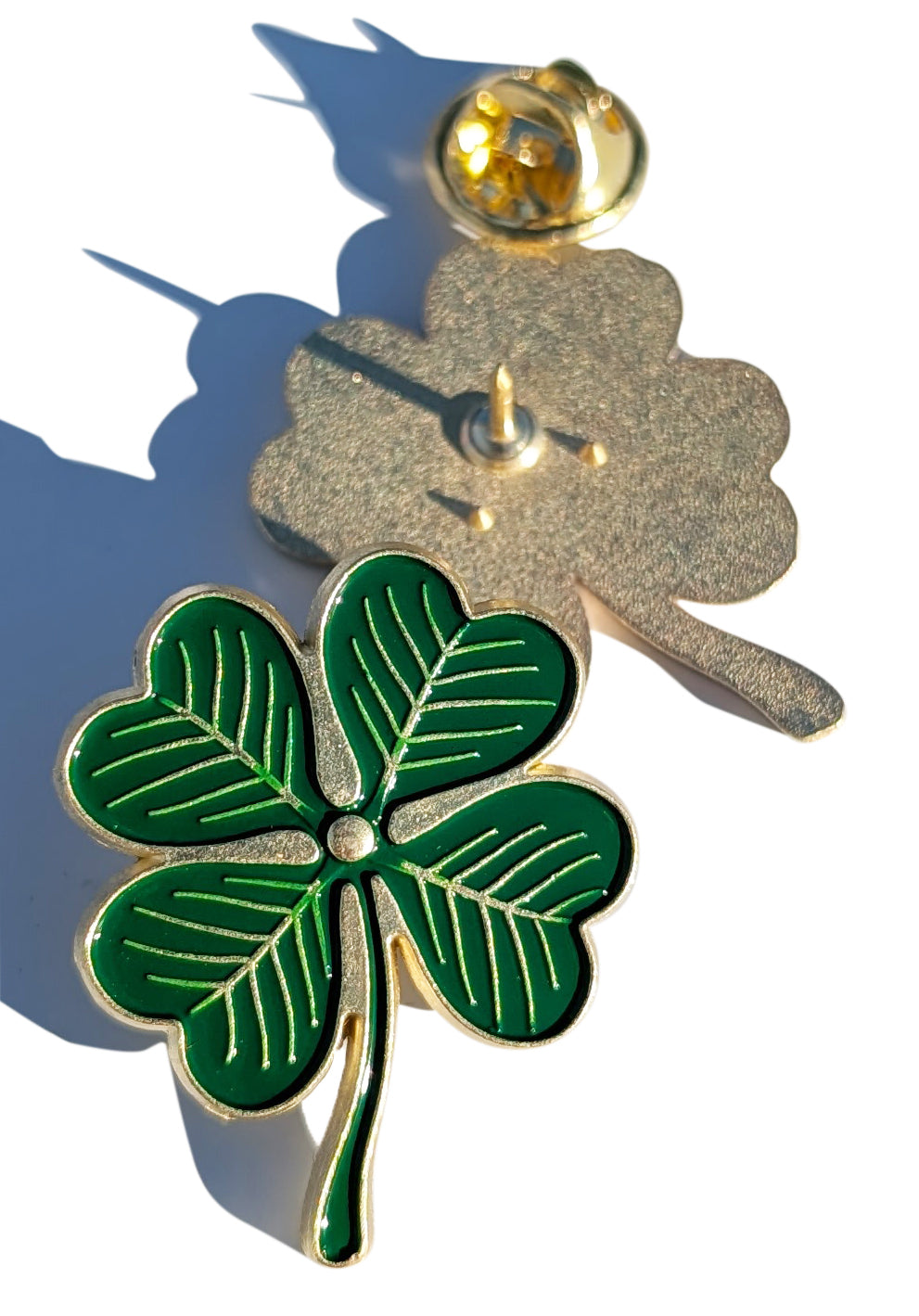 Pin Clover For Caps And Clothing Enamel Badge Clover Pin