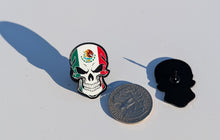 Load image into Gallery viewer, Pin Mexican Flag Skull Pin for Caps Clothing Enamel Badge Pin Calavera Pin

