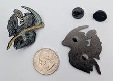 Load image into Gallery viewer, Santa Muerte Pin for Caps Clothing Enamel Badge Death Drinking Pin Holy Death Pin
