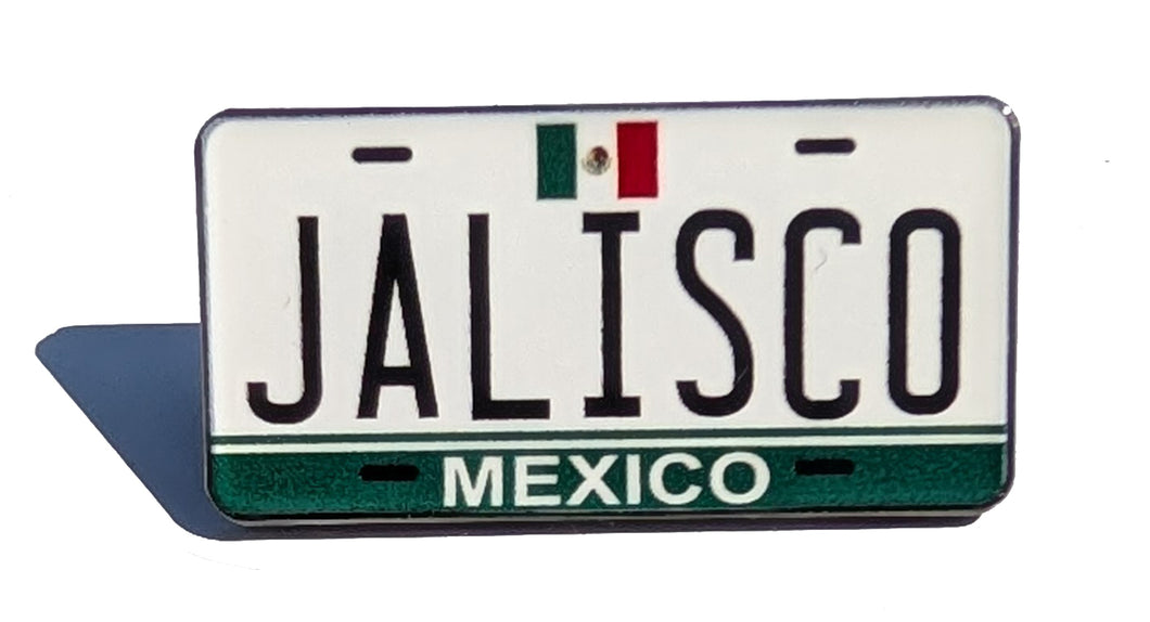 Jalisco Car Plate Pin For Caps And Clothing Enamel Badge Pin JAL Original Mexico plate Mexican #2