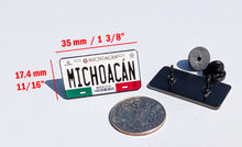 Load image into Gallery viewer, Michoacan Car Plate Pin For Caps And Clothing Enamel Badge Pin MICH Original Mexico plate Mexican #2
