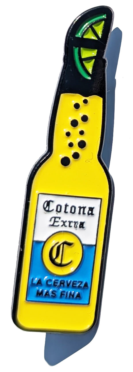 Cotona Extra Pin For Caps And Clothing Enamel Badge Pin Mexican Cerveza Mexicana Botella Mexican Beer Bottle