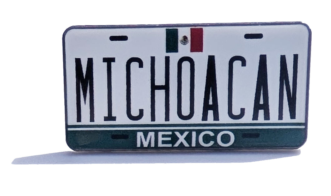 Michoacan Car Plate Pin For Caps And Clothing Enamel Badge Pin MICH Original Mexico plate Mexican #3