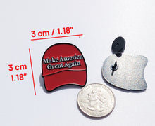 Load image into Gallery viewer, Make America Great Again Pin For Caps And Clothing Enamel Badge Pin Red Cap Hat American Pride USA
