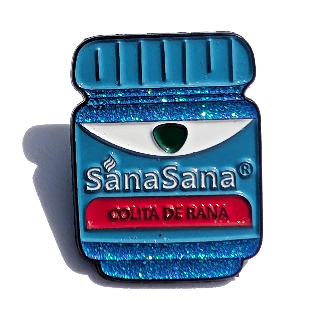 Sana Sana Colita de Rana Pin For Caps And Clothing Enamel Badge Pin Mexican Spanish Sana