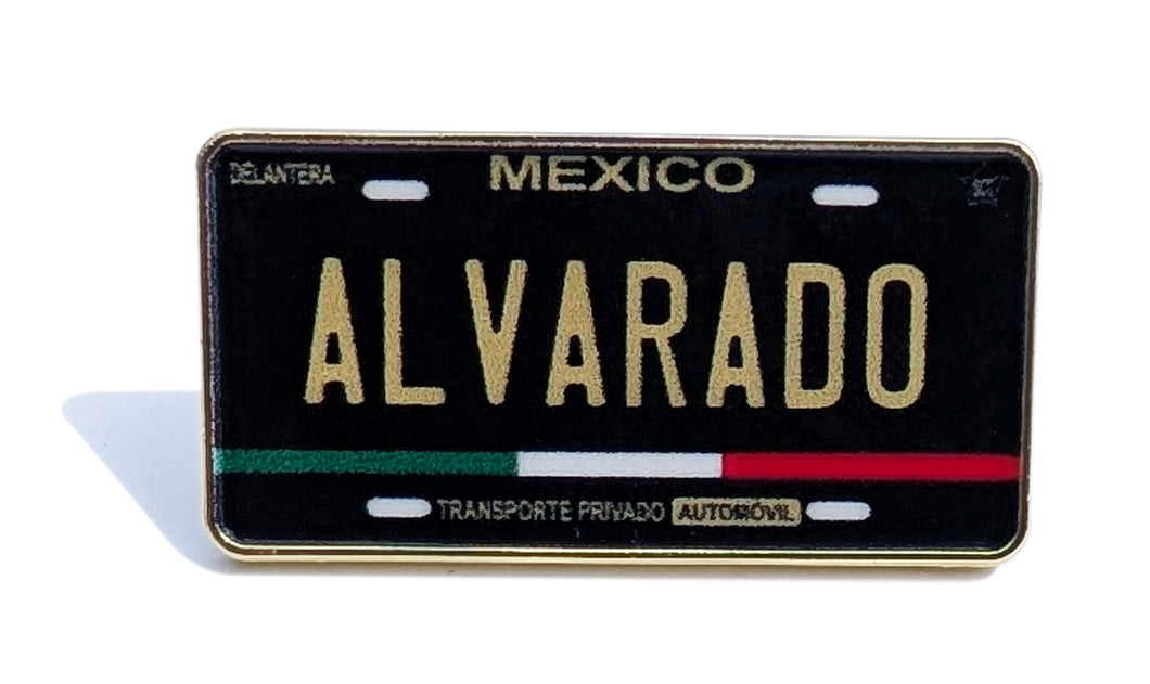 Alvarado Pin For Caps And Clothing Enamel Badge Mexican Flag Pin Alvarado Mexico Pin