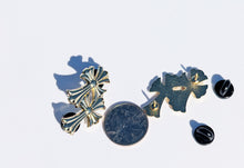 Load image into Gallery viewer, Gold Cross Pin for Caps Clothing Enamel Badge double crosses Pin For Caps And Clothing Enamel Badge Religious Christian Catholic faith
