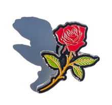 Load image into Gallery viewer, Rose Pin for Caps Clothing Enamel Badge Pin Red Rose Rosa Flower
