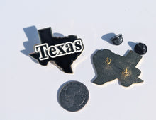 Load image into Gallery viewer, Texas Map Pin For Caps And Clothing Enamel Badge Texas Texans Tejano Pin 45mm
