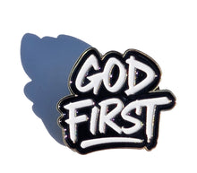 Load image into Gallery viewer, God Firsts Pin for Caps Clothing Enamel Badge Pin For Caps And Clothing Enamel Badge Religious Christian Catholic faith Jesus Christ

