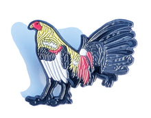 Load image into Gallery viewer, Rooster Black Tail Pin For Caps And Clothing Enamel Badge  Gallo Gallero  Rooster Farm Fighting Gallo de Pelea #5
