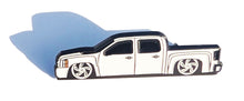 Load image into Gallery viewer, White Lowered Truck Pin For Caps And Clothing Enamel Badge Car Pin Pick Up White Truck Trokita Trucking
