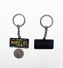Load image into Gallery viewer, Morelos Metal Keychain Souvenir Keyring Mexican MOR Pride Mexico State llavero
