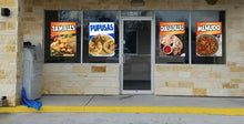 Load image into Gallery viewer, Pupusas sign Window Sticker Honduran Food Truck Concession Vinyl Restaurant #2
