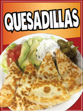Load image into Gallery viewer, Quesadillas Decal Window Sticker Mexican Food Truck Concession Vinyl Restaurant Quesadilla #3
