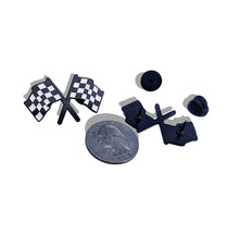 Load image into Gallery viewer, Racing Flags Pin For Caps And Clothing Enamel Badge Checkers Speeding Flags
