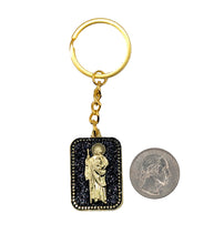 Load image into Gallery viewer, St Jude Metal Keychain Souvenir Keyring Christian Catholic San judas llavero #1
