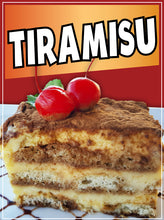 Load image into Gallery viewer, Tiramisu Sticker Window Sticker Mexican Truck Concession Vinyl Restaurant Wall Poster Sticker Dessert
