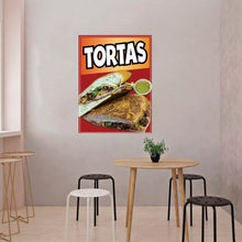 Load image into Gallery viewer, Tortas Decal Window Sticker Mexican Food Truck Concession Vinyl Restaurant Sandwiches Mexican Cuisine #3
