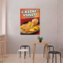 Load image into Gallery viewer, Caldo de Pollo Sticker Window Decal Truck Concession Vinyl Restaurant Wall poster Sticker Food Decal Mini Chicken Soup Signs
