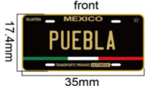 Load image into Gallery viewer, Pin Puebla Car Plate Pin For Caps And Clothing Enamel Badge Pin PUE Mexico
